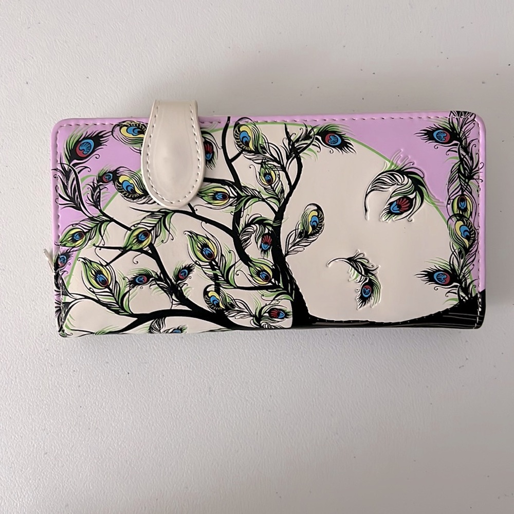 Shag Wear Tree Of Life Large Wallet with Zipper